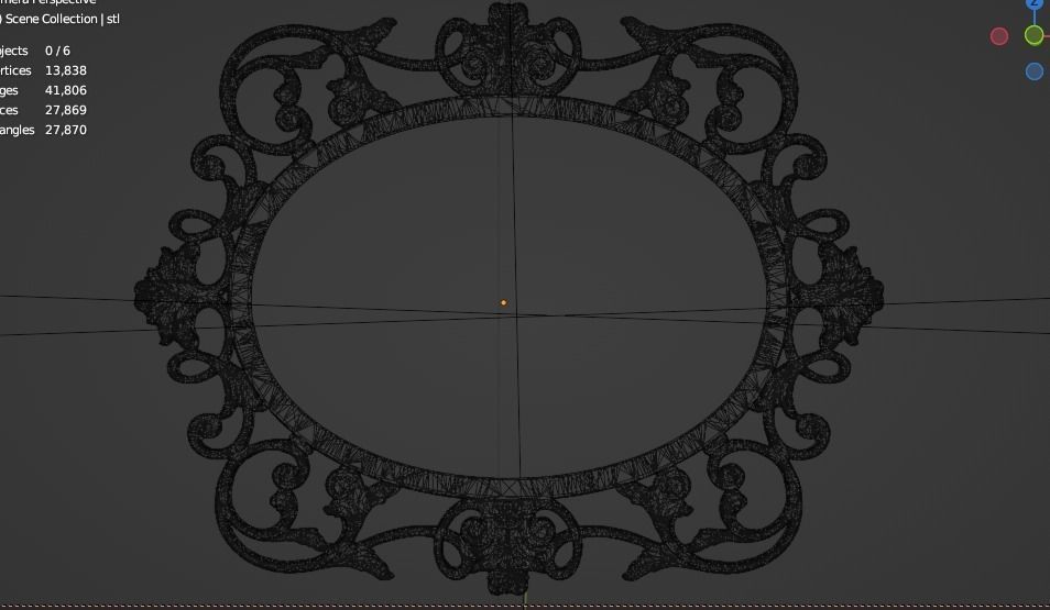 Frame mirror 42 3D print model_6