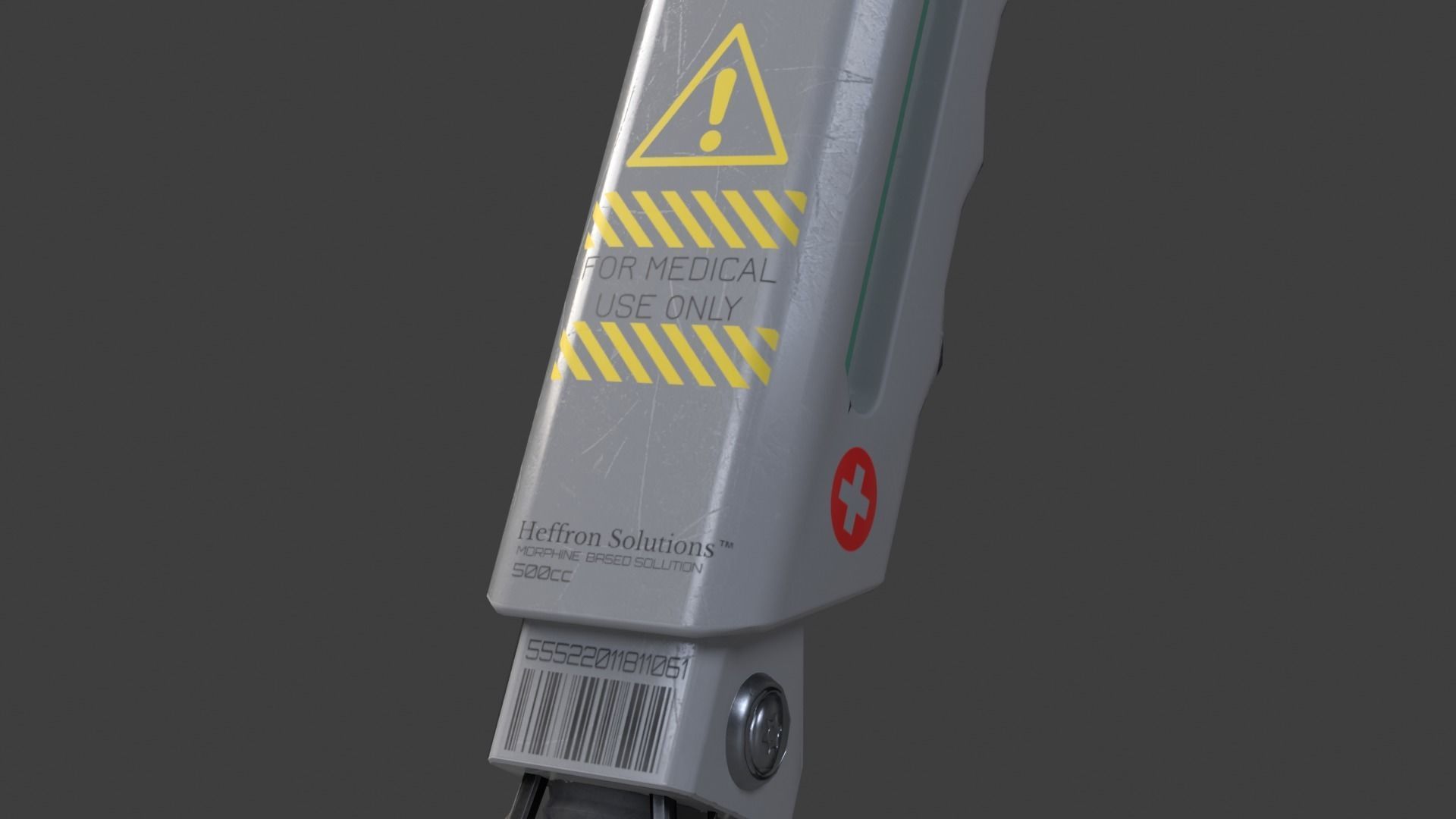 Futuristic Health Injector Low-poly 3D model_3