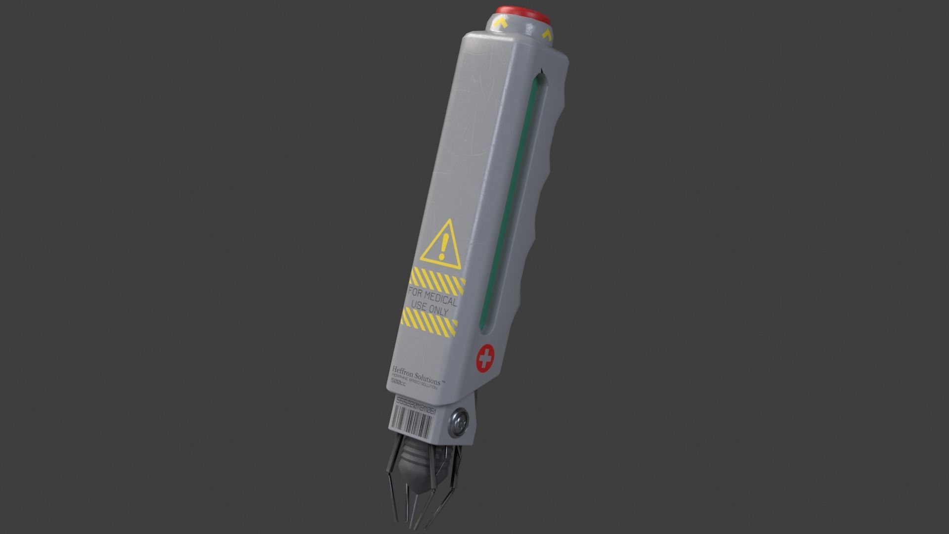Futuristic Health Injector Low-poly 3D model_1