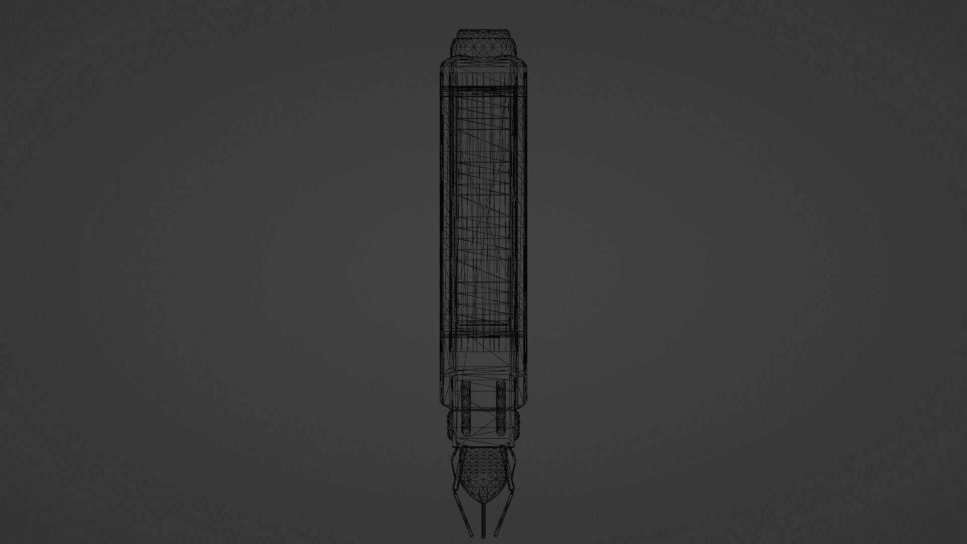 Futuristic Health Injector Low-poly 3D model_5