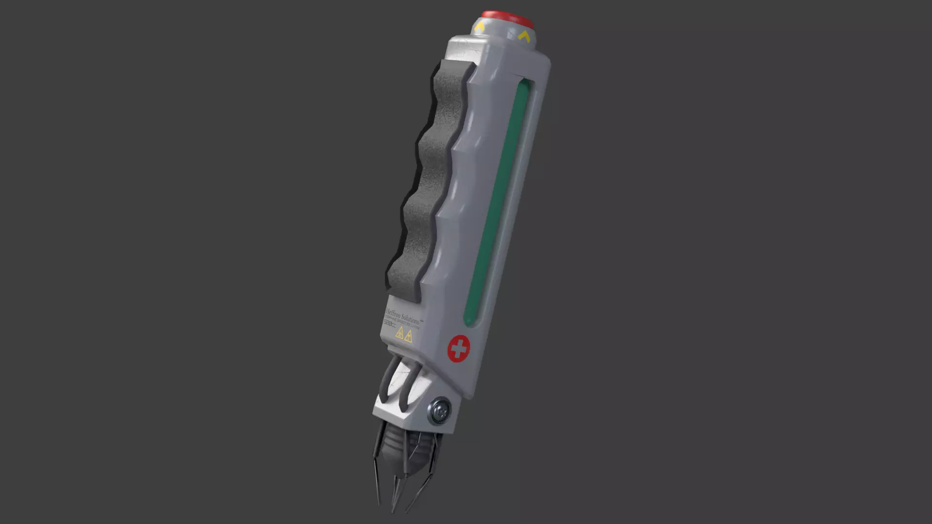 Futuristic Health Injector Low-poly 3D model_0