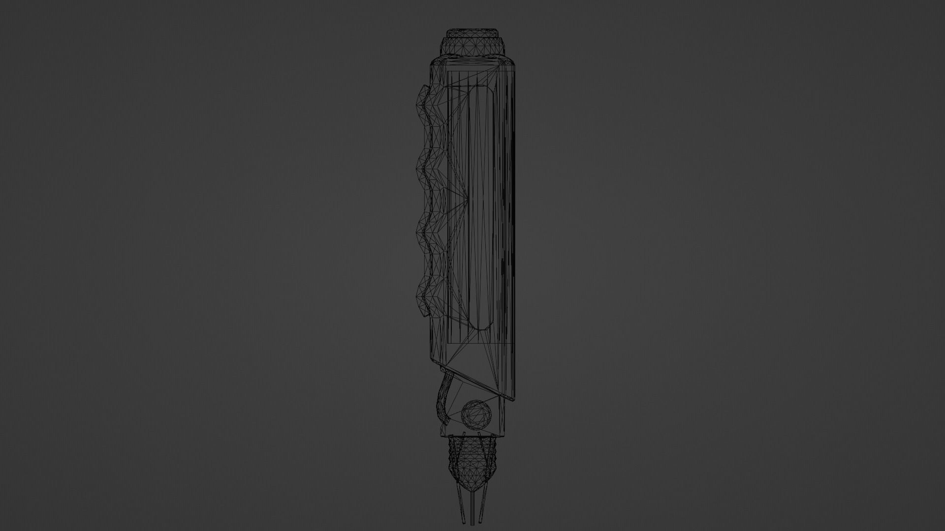 Futuristic Health Injector Low-poly 3D model_4