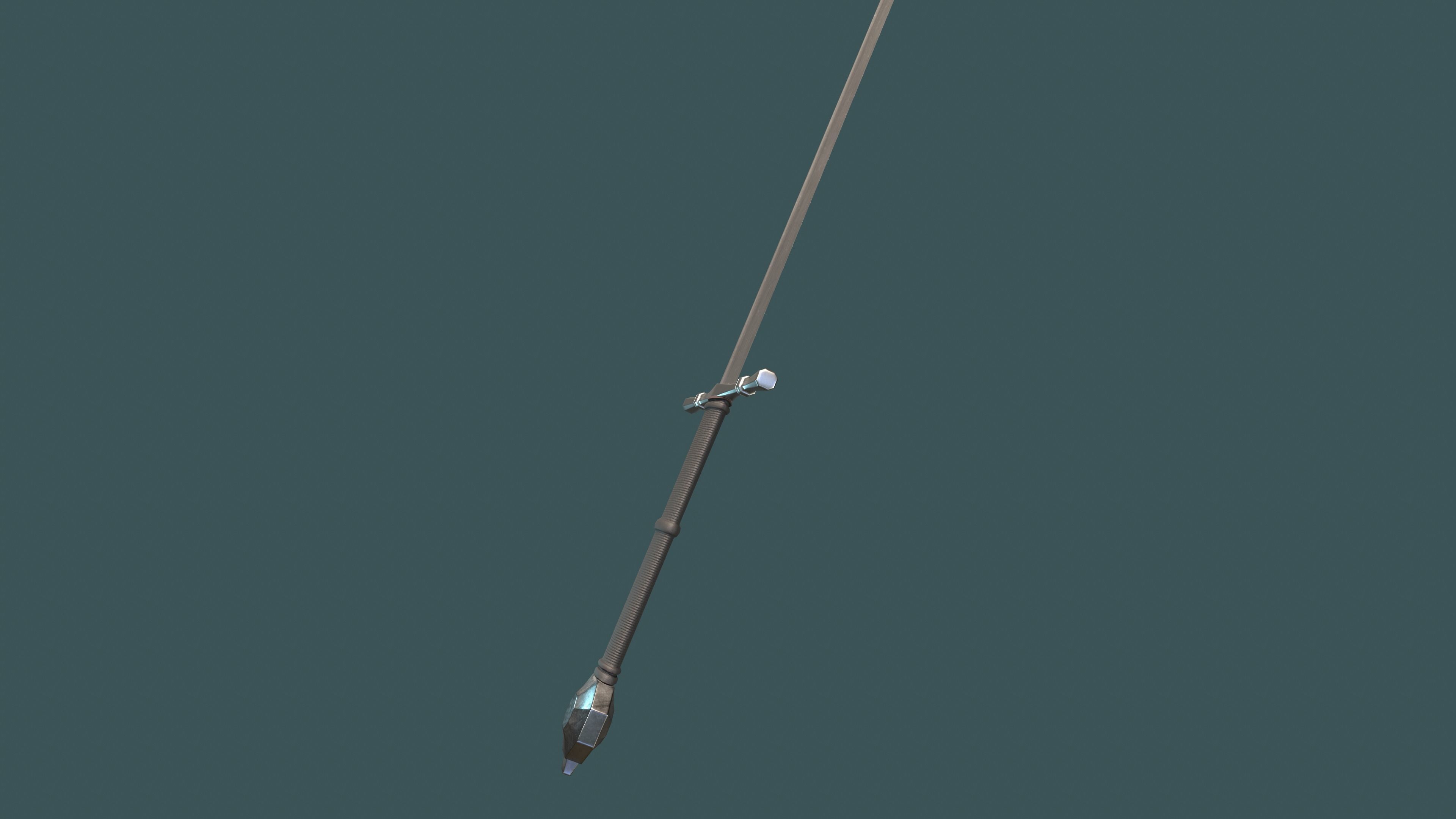 Albion Count Medieval Sword PBR game ready Low-poly 3D model_4