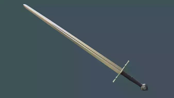 Albion Count Medieval Sword PBR game ready Low-poly 3D model