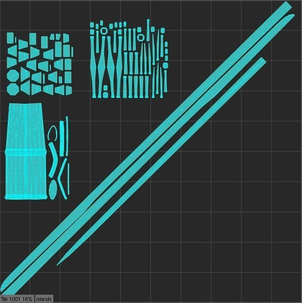 Albion Count Medieval Sword PBR game ready Low-poly 3D model_7