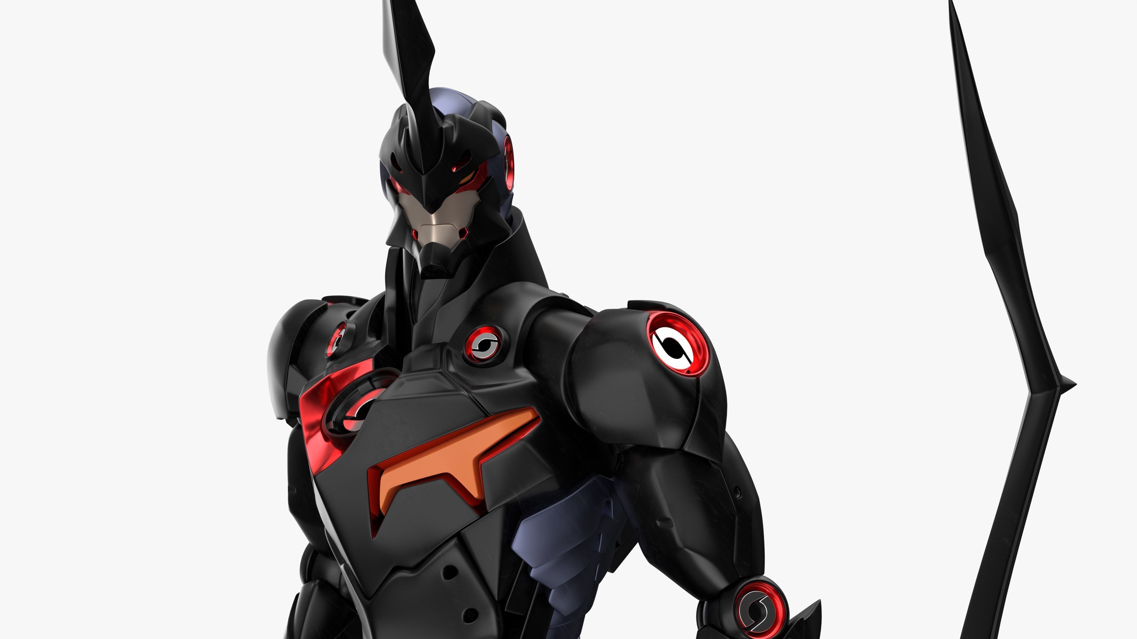 Gurren Lagann Lazengann 3D model_1