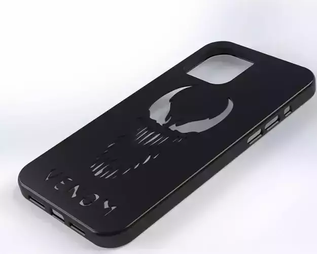 3D PRINTED VENOM IPHONE 13 PRO MAX CASE 3D print model