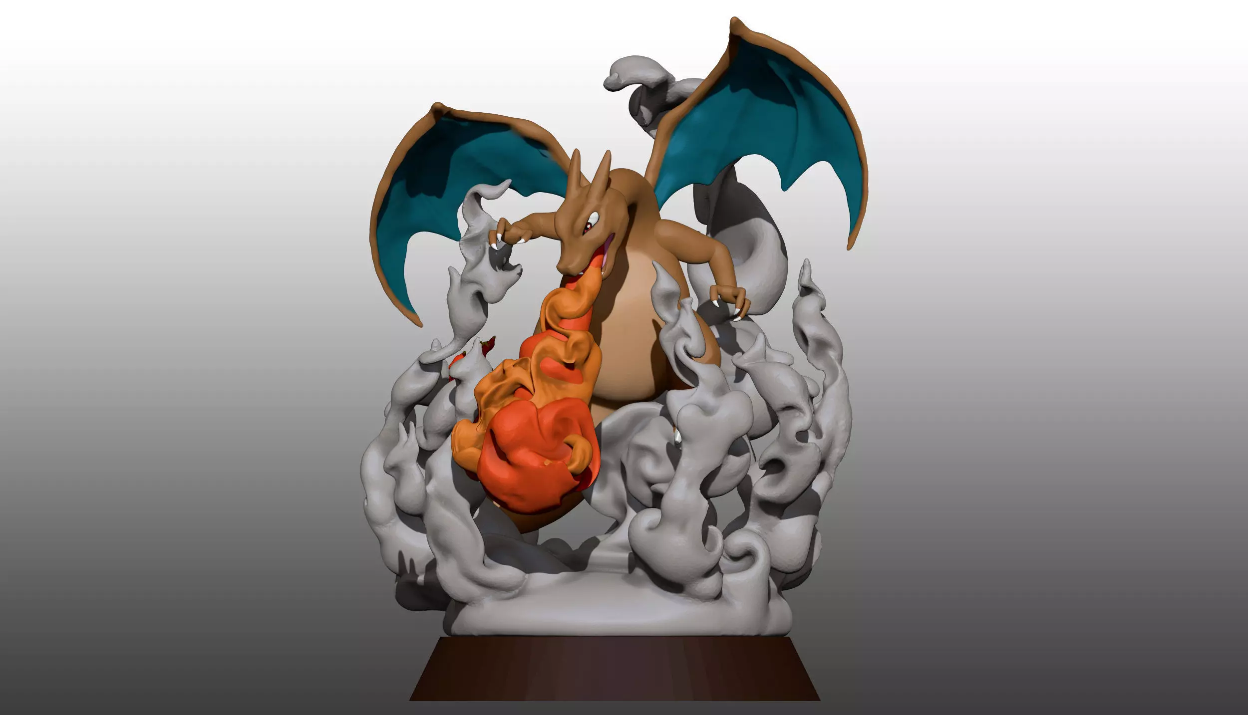 Pokemon Charizard Flamethrower 3D print model