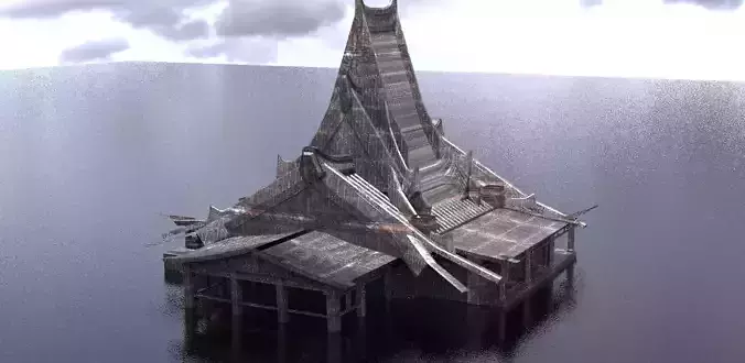 Temple Ruin 2 3D model