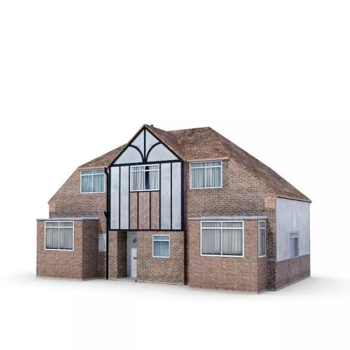 Modern House 3D model_0