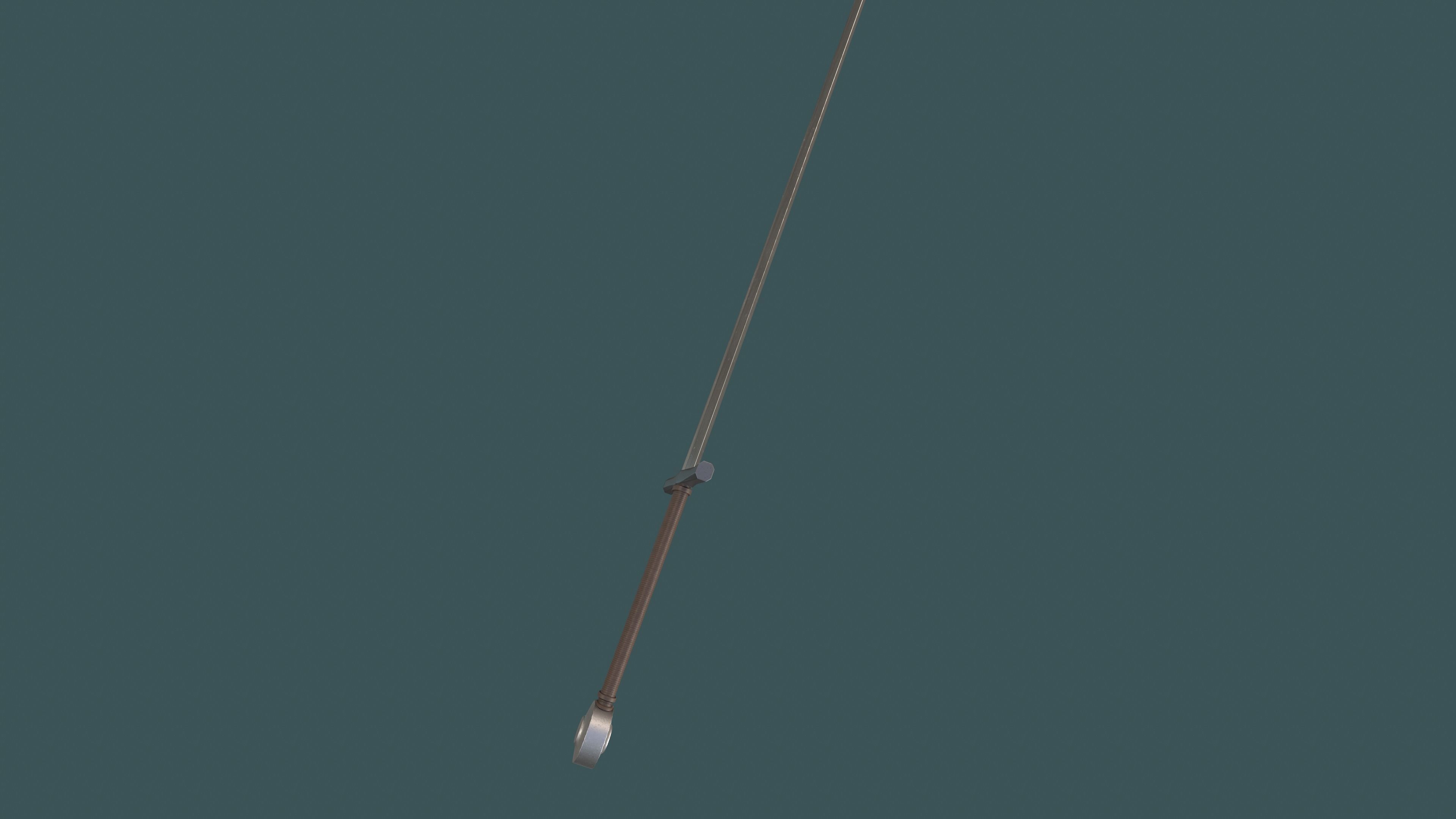 Albion Baron Medieval Sword PBR game ready Low-poly 3D model_3