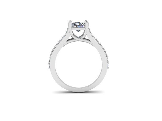Split Engagement Ring 3D print model_1