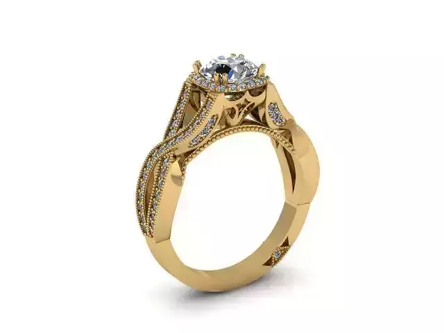 Tangled Engagement Ring