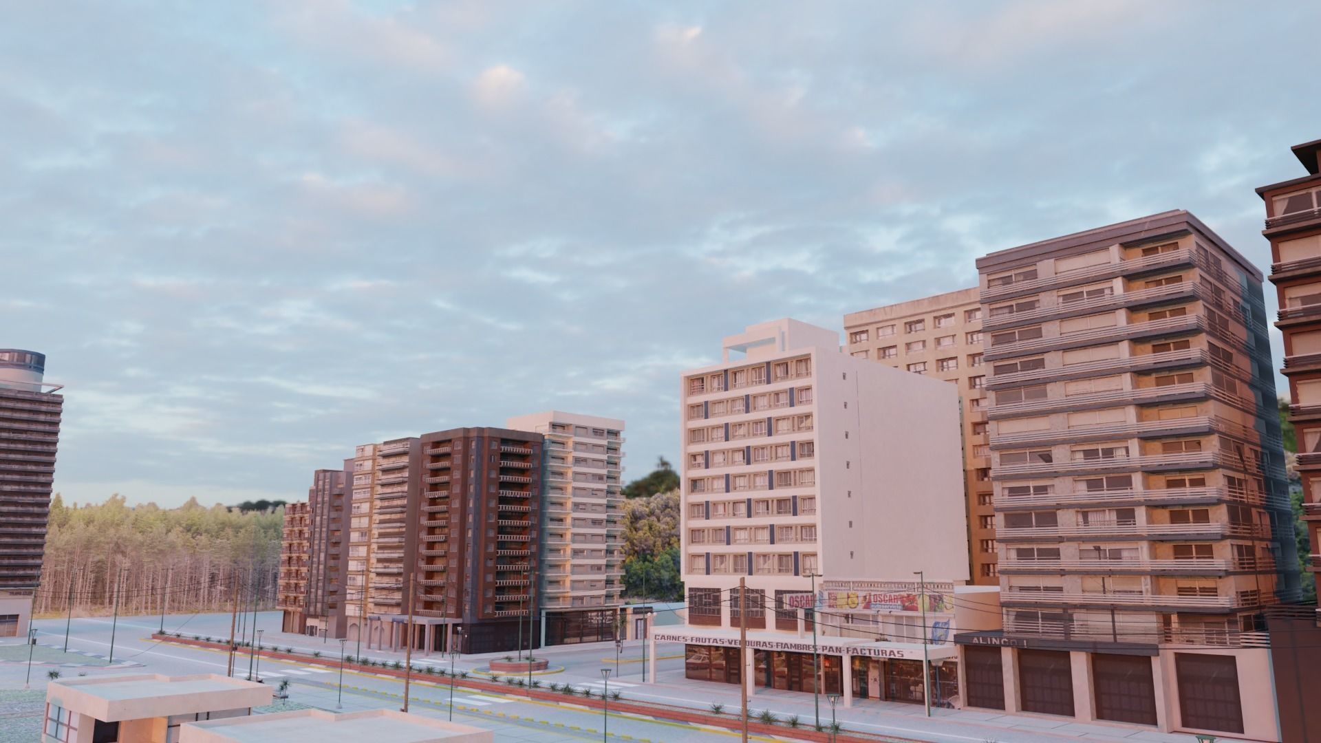 Miramar City Low-poly 3D model_14