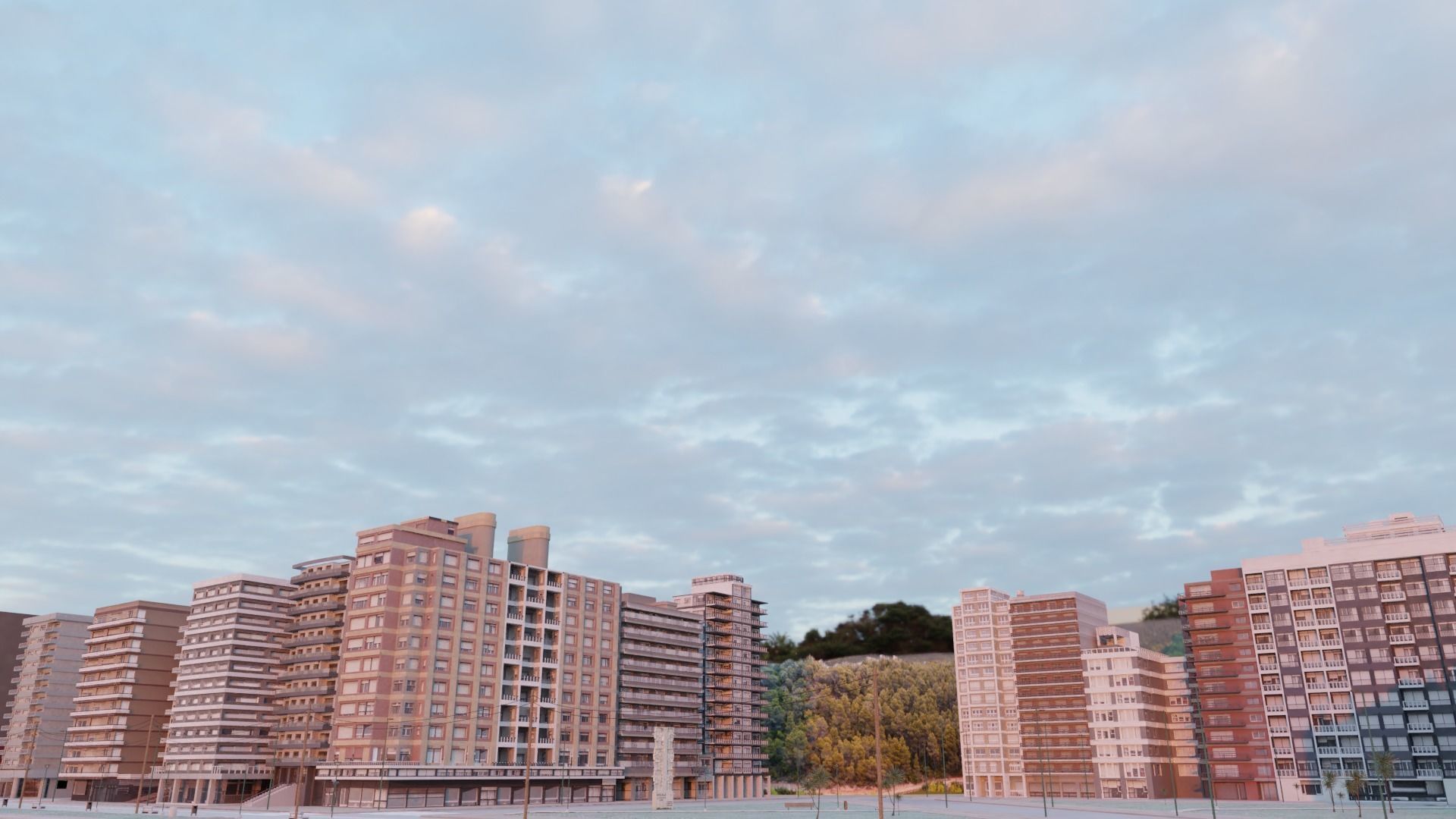 Miramar City Low-poly 3D model_15