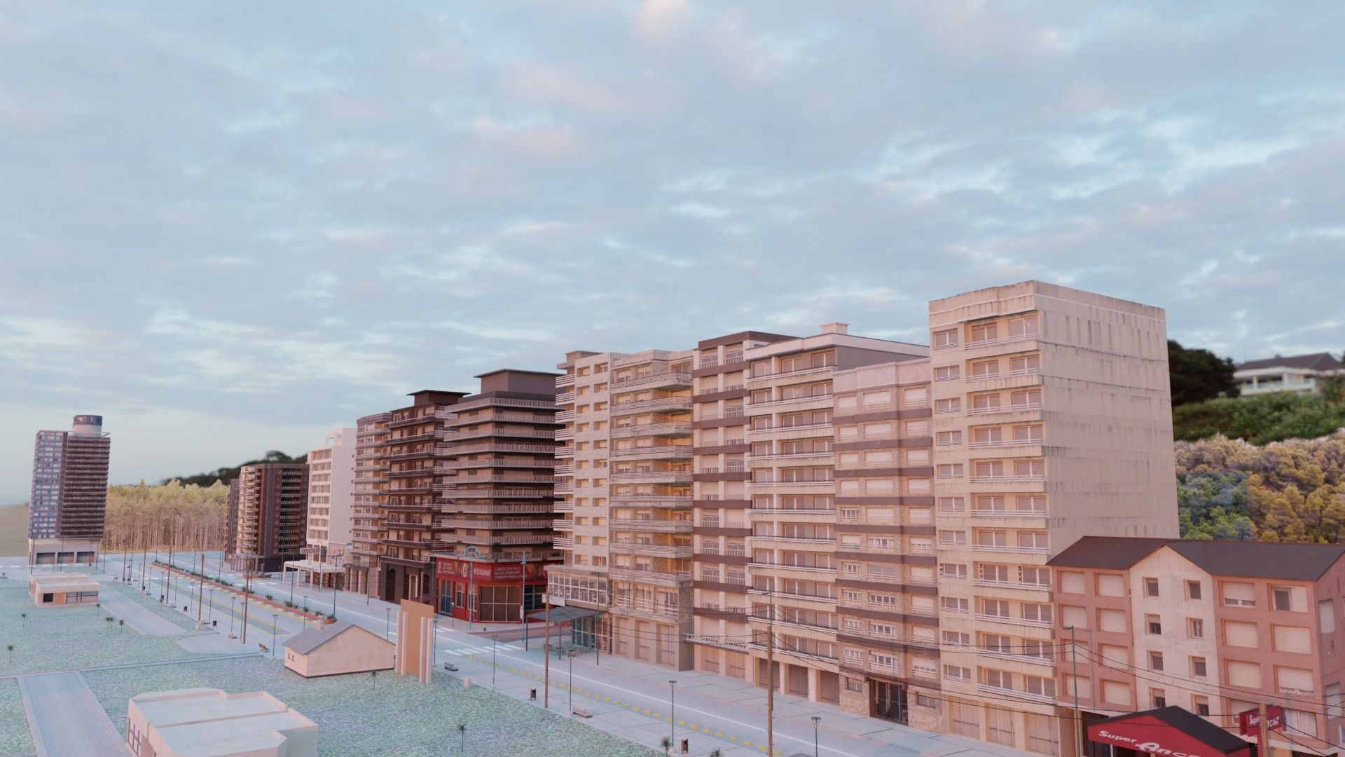 Miramar City Low-poly 3D model_13