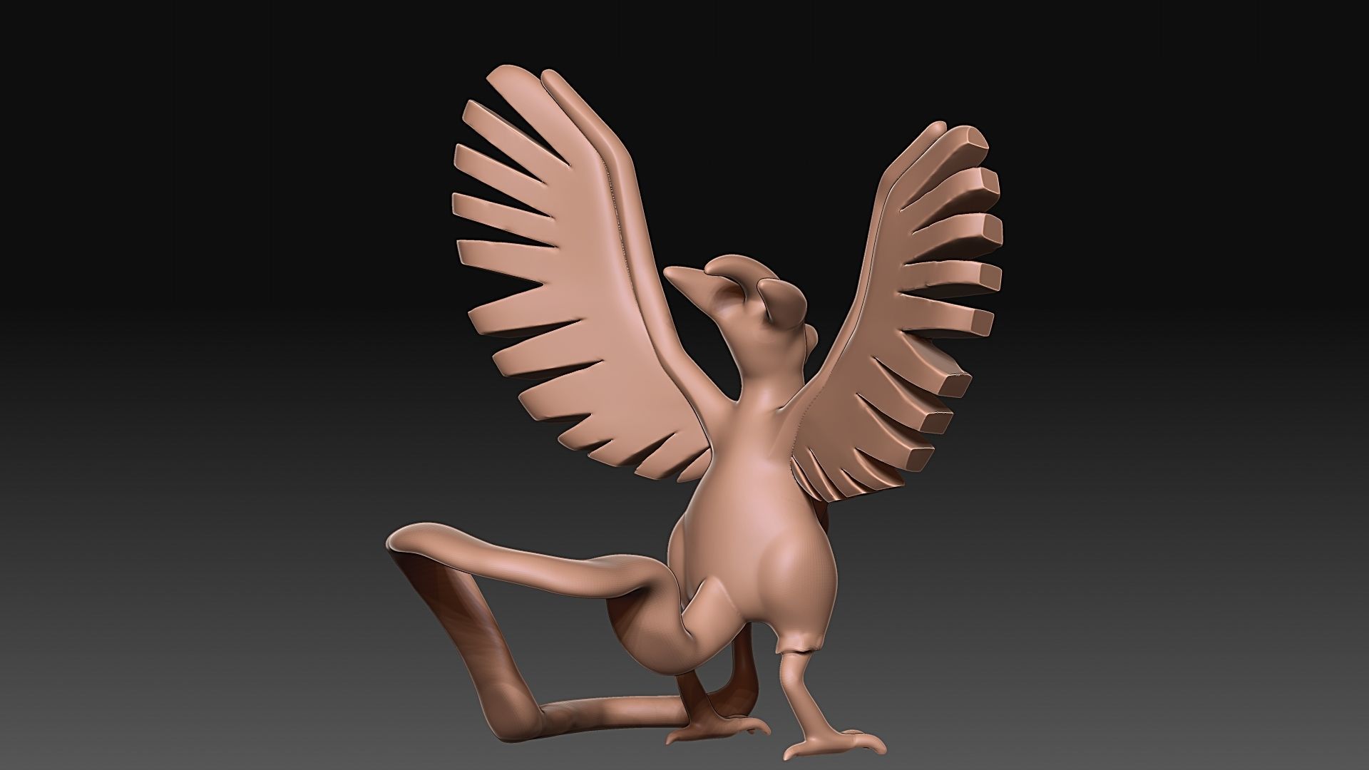 Pokemon 144 Articuno 3D print model_2