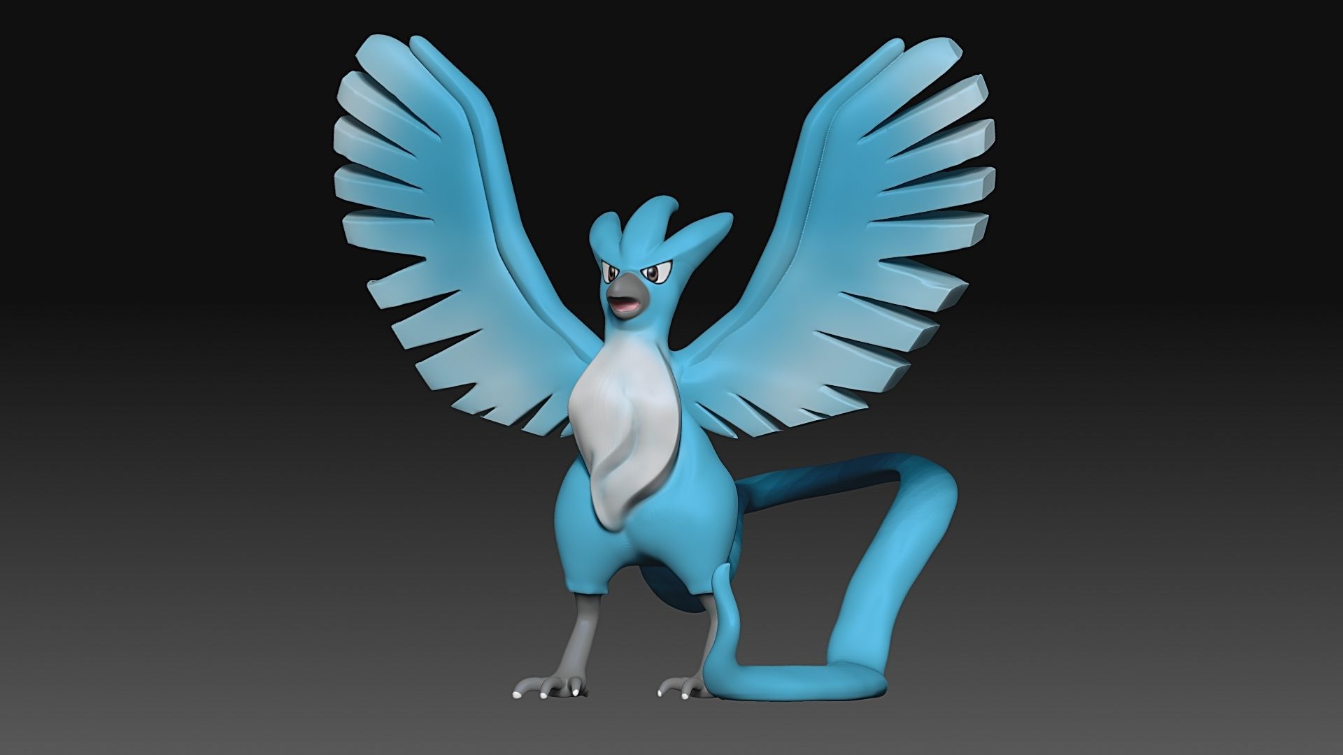 Pokemon 144 Articuno 3D print model_4