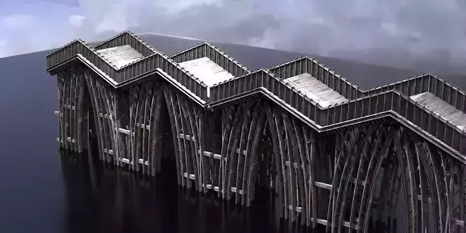 Bloodborne style bridge