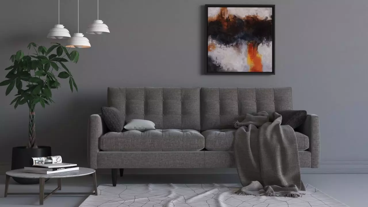 simple interior space 3D model