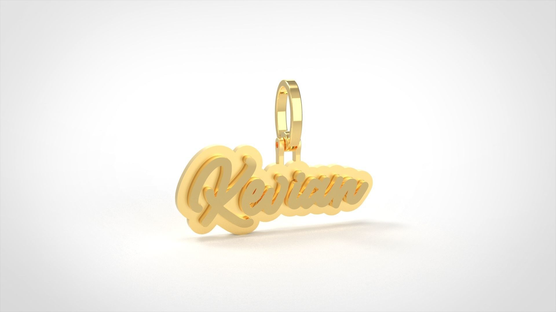 Model 728 Kevian Name Pendant 3D print model_7