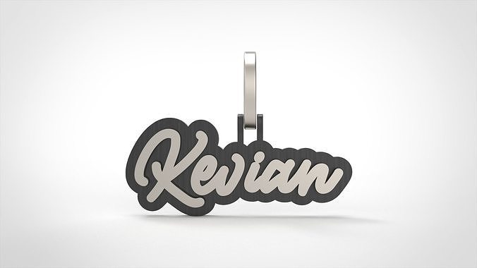 Model 728 Kevian Name Pendant 3D print model