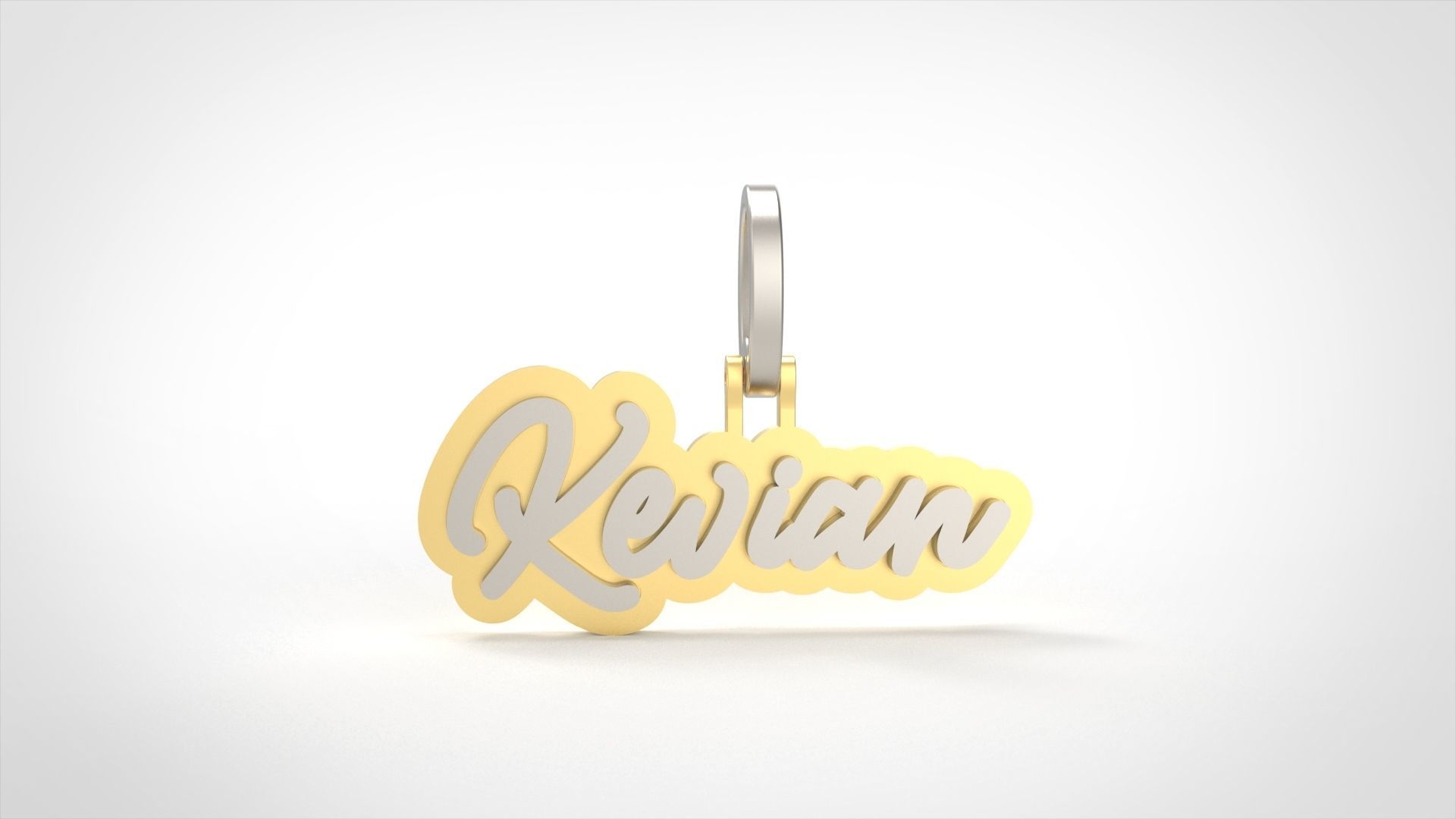 Model 728 Kevian Name Pendant 3D print model_6