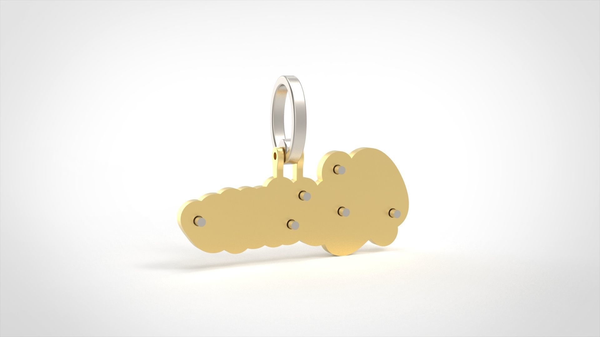 Model 728 Kevian Name Pendant 3D print model_5