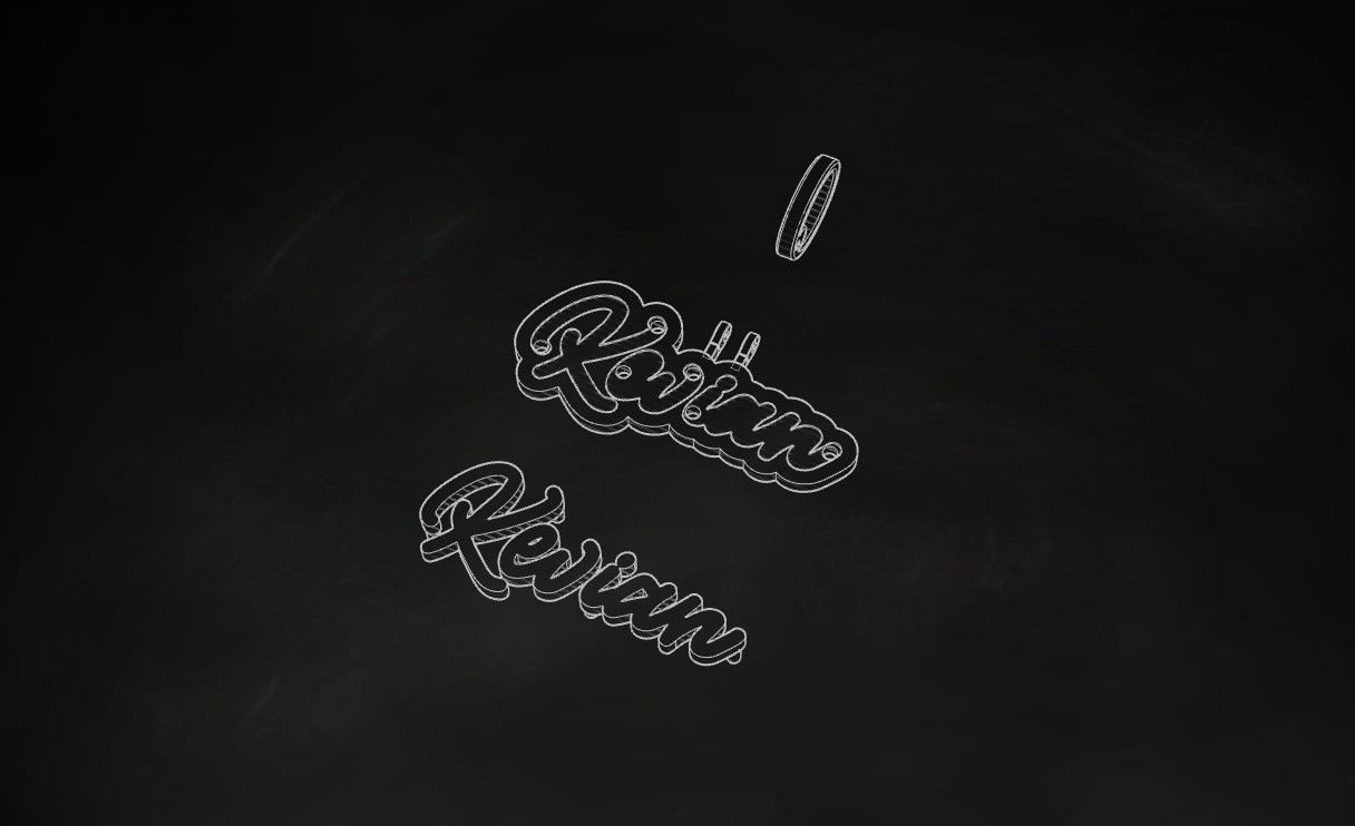 Model 728 Kevian Name Pendant 3D print model_13