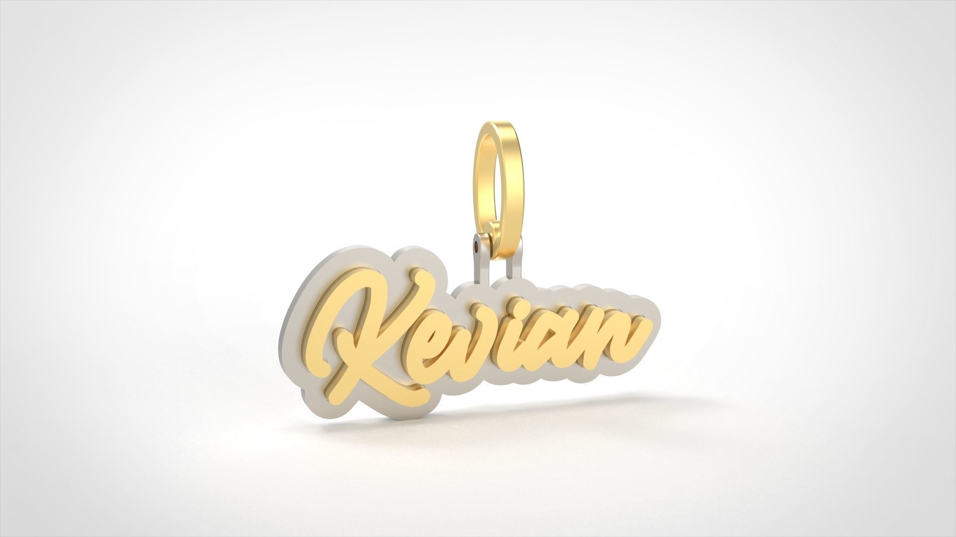 Model 728 Kevian Name Pendant 3D print model_8