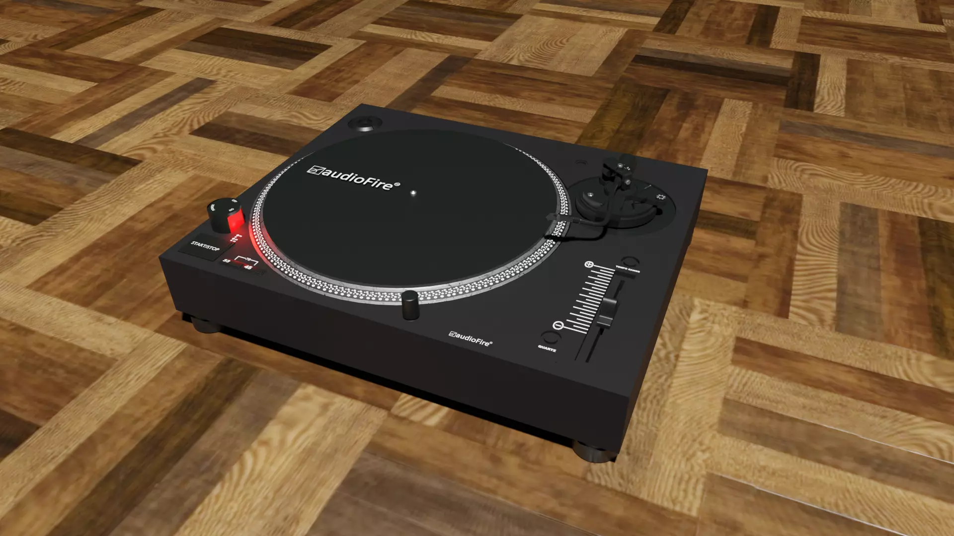 Stereo turntable 3D model_0