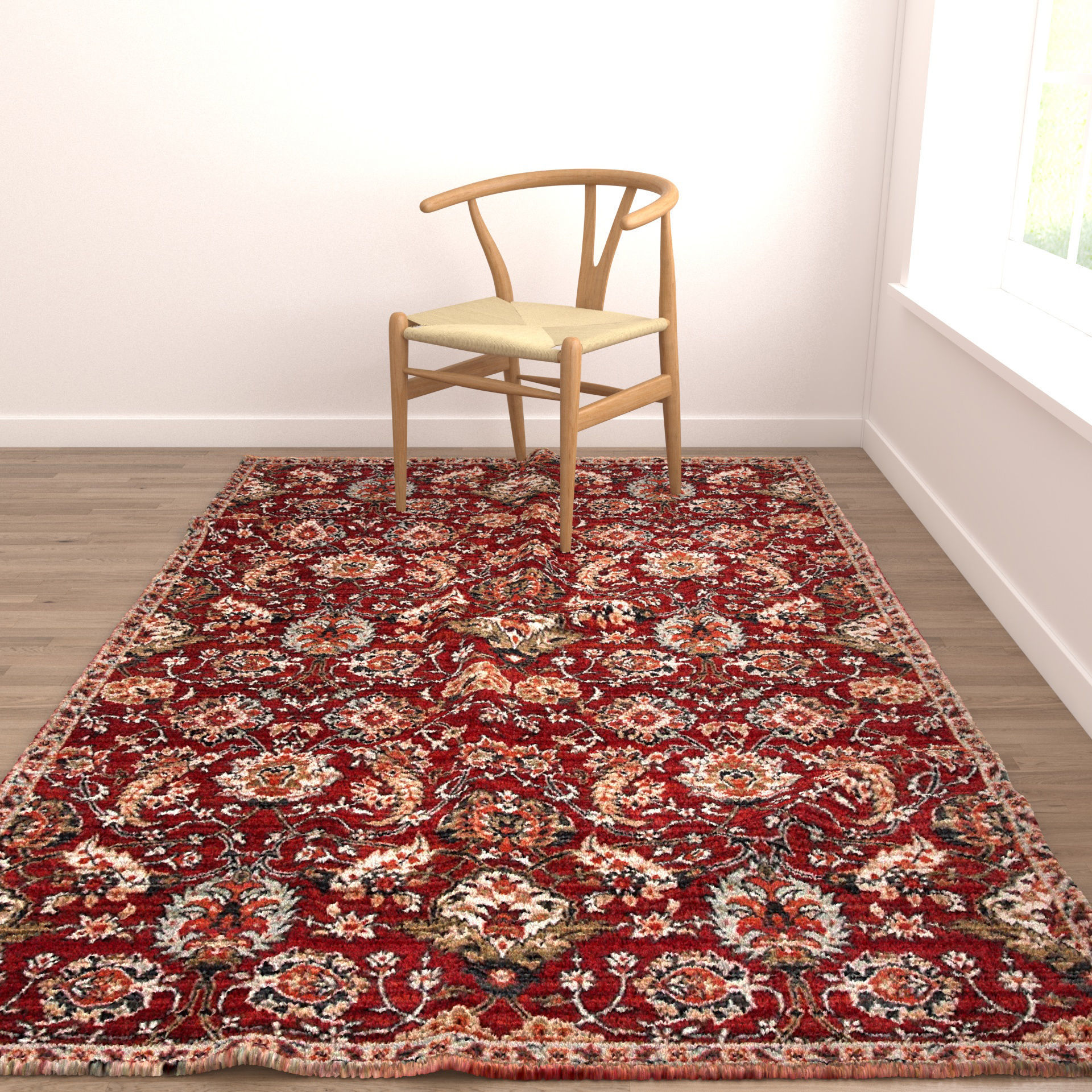 Rugs No 595 Low-poly 3D model_3
