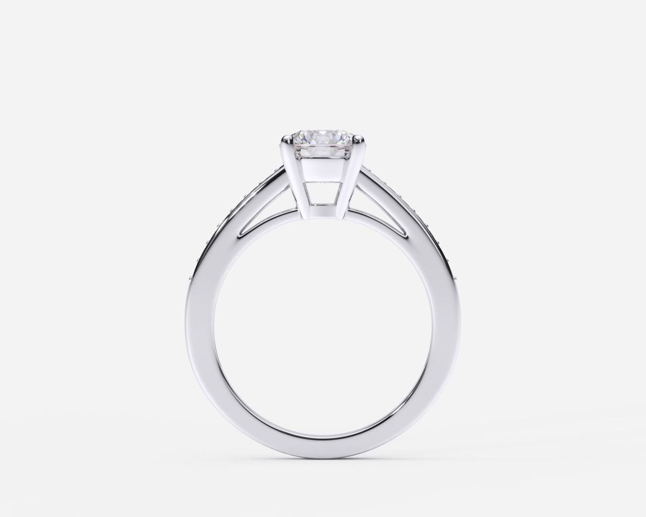 ZDR0154 diamond engagement ring gold 3D print model_3