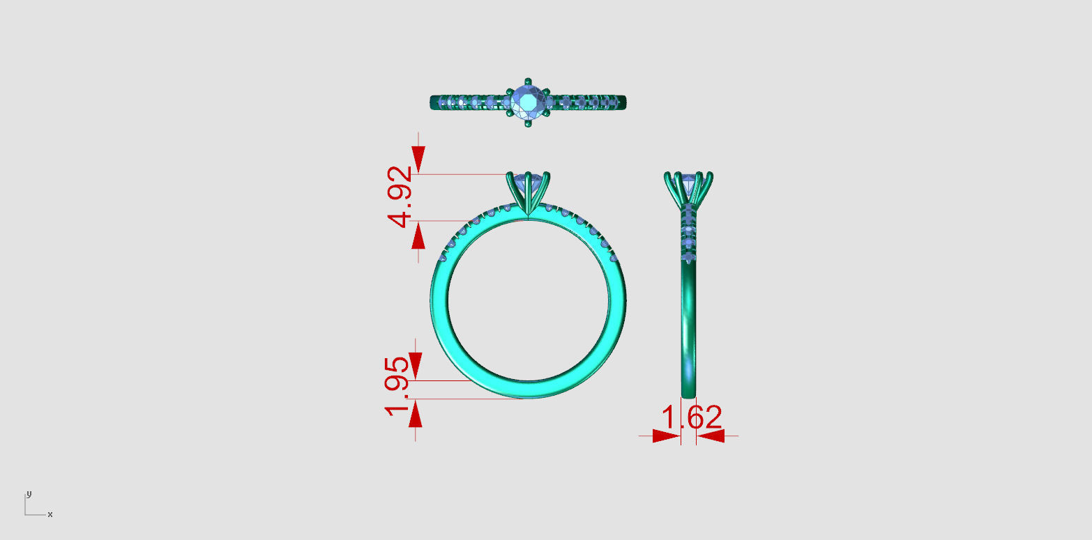 ZDR0156 engagement ring 3D print model_6