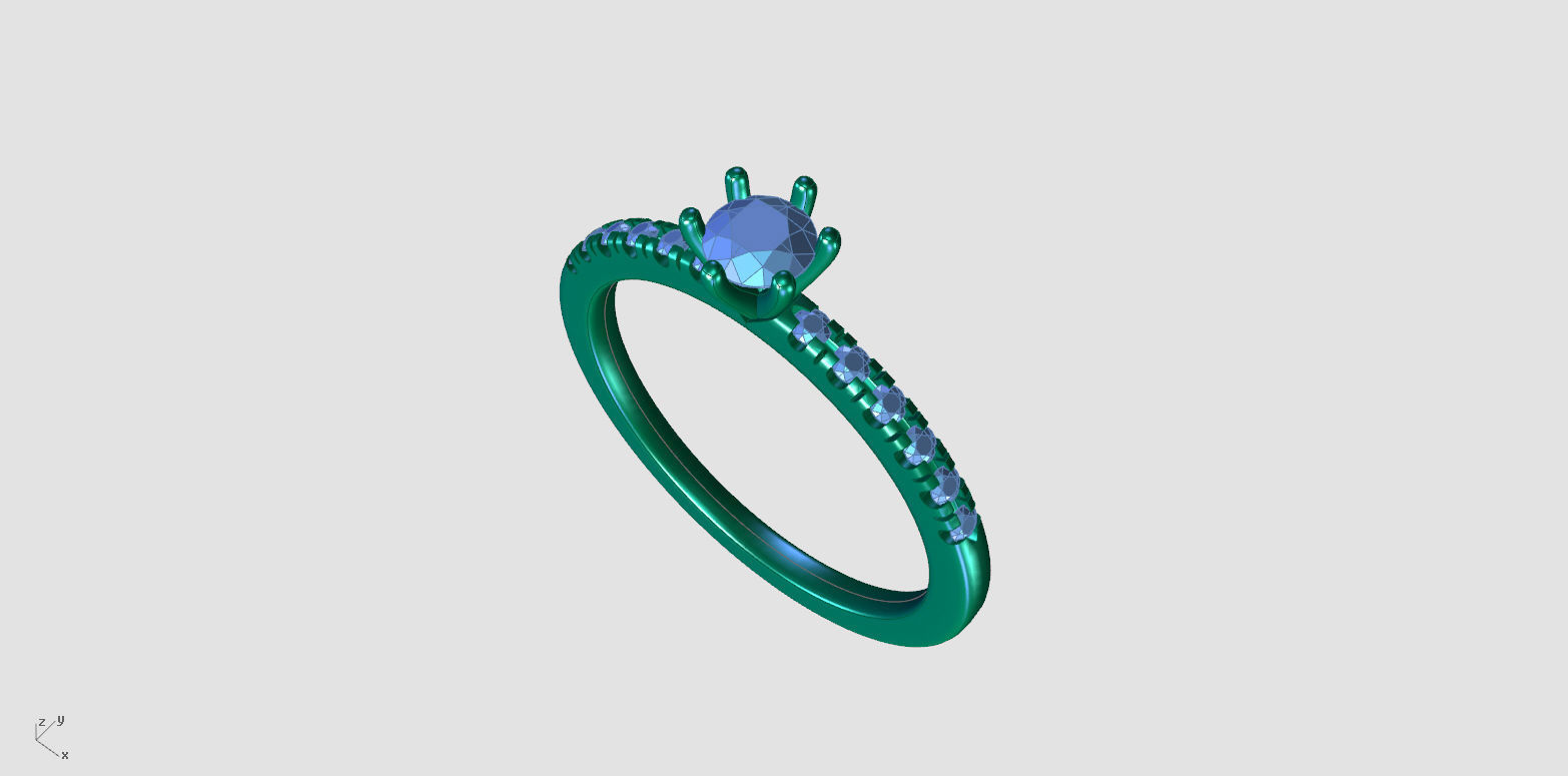 ZDR0156 engagement ring 3D print model_5