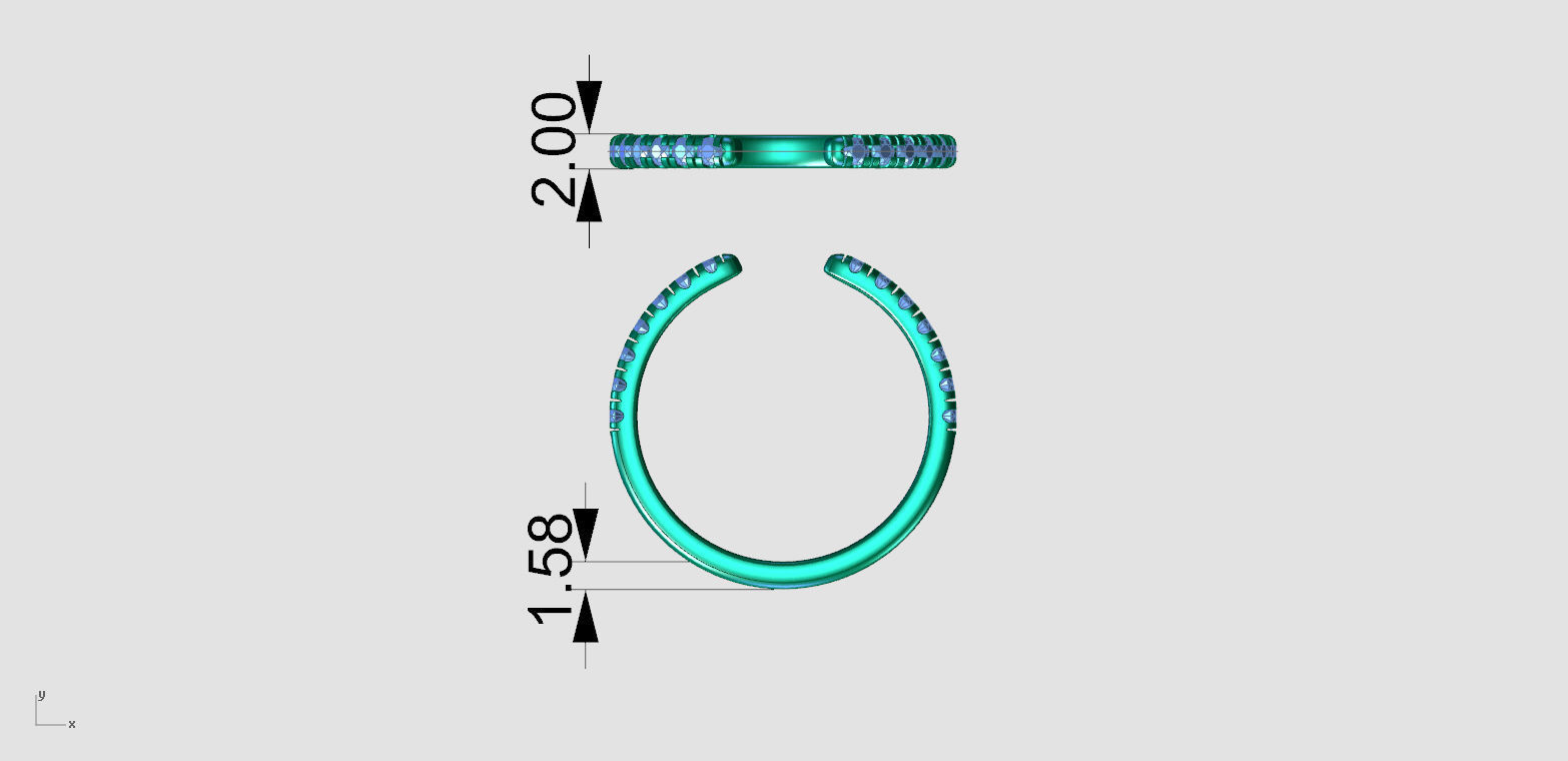 ZDR0164 diamond ring 3D print model_6