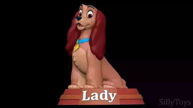 Lady - Lady and the Tramp 3D print model