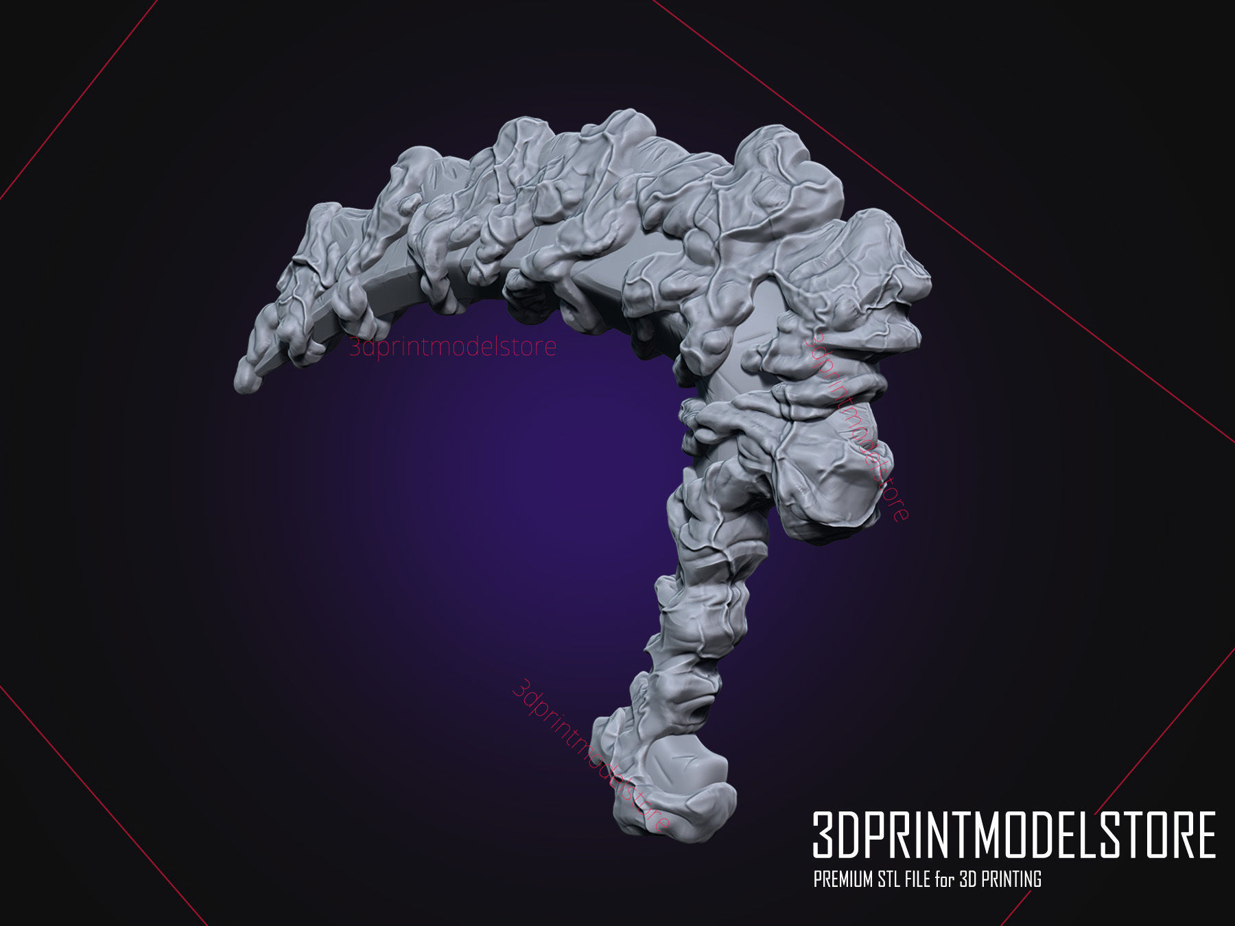 Demon Slayer Kimetsu no Yaiba Gyutaro Weapon 3D model 3D printable