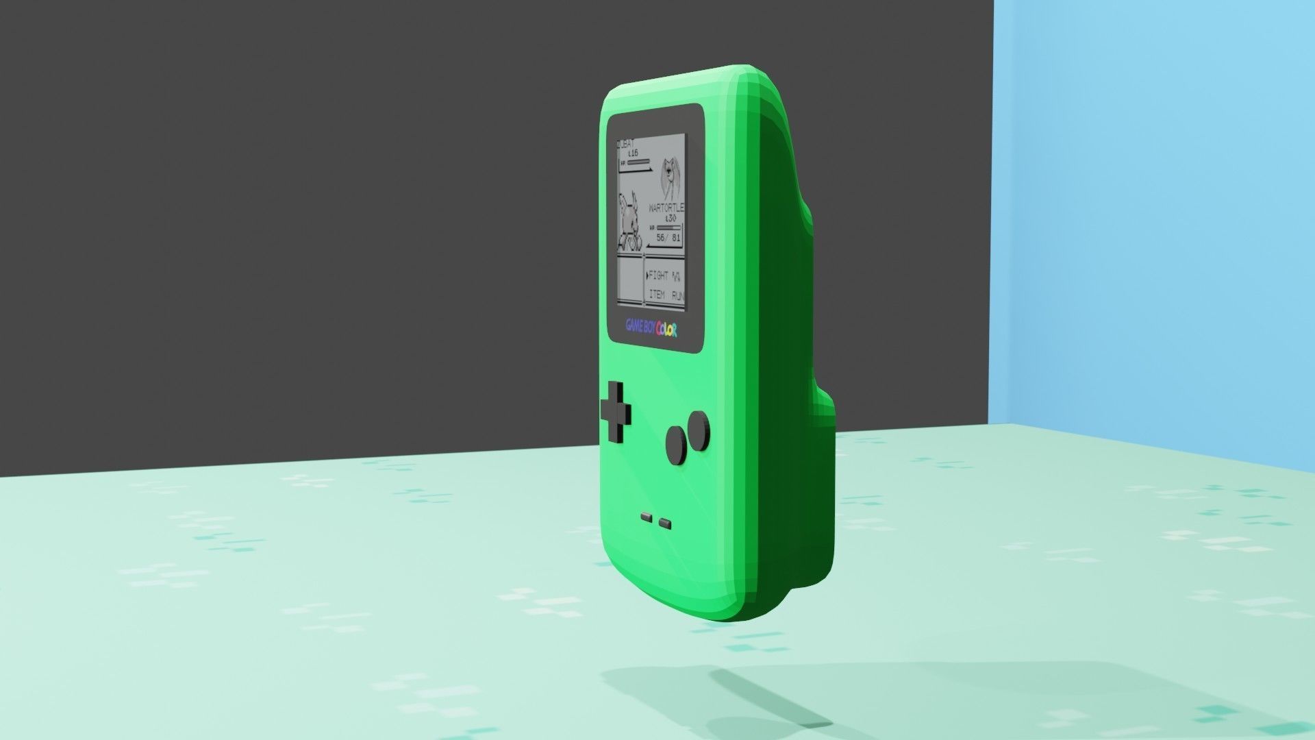 Gameboy Color 3D model_1
