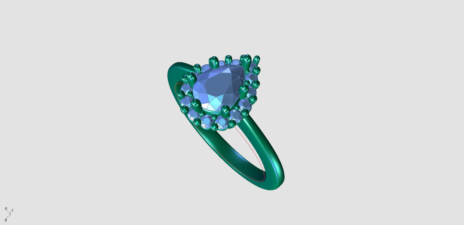 ZDR0170 pear shaped sapphire and diamond ring 3D print model_5