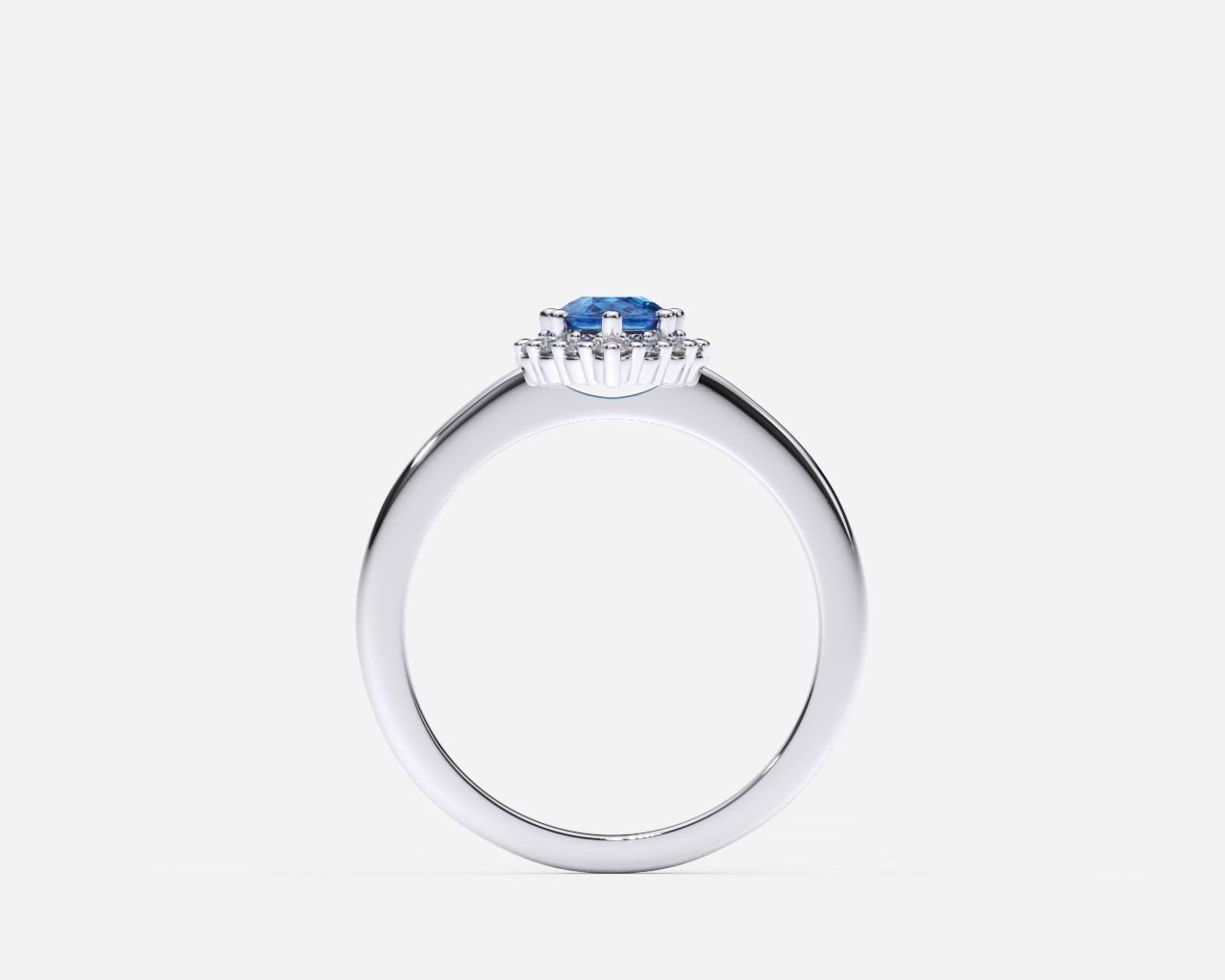 ZDR0170 pear shaped sapphire and diamond ring 3D print model_3