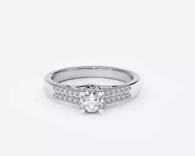 ZDR0171 engagement ring with diamonds