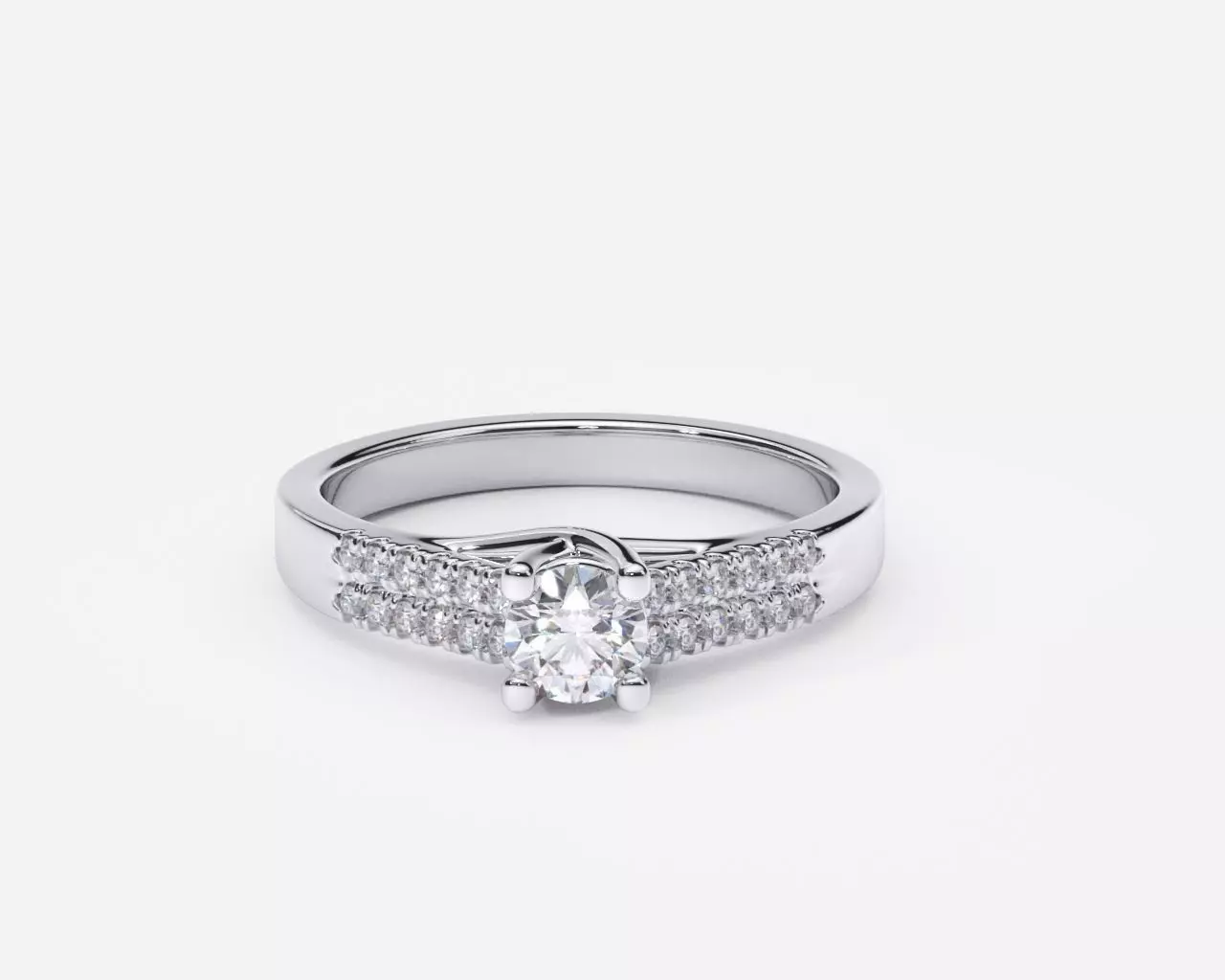 ZDR0171 engagement ring with diamonds 3D print model_0