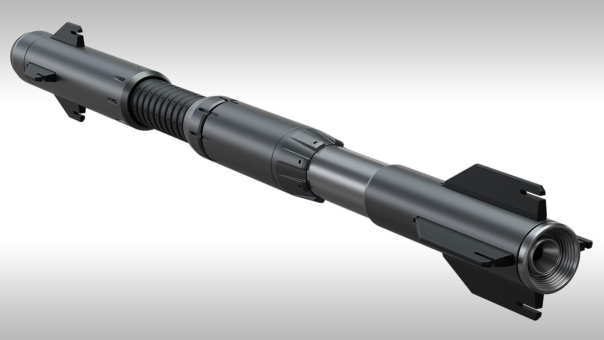 SciFi Missile 3D model_2