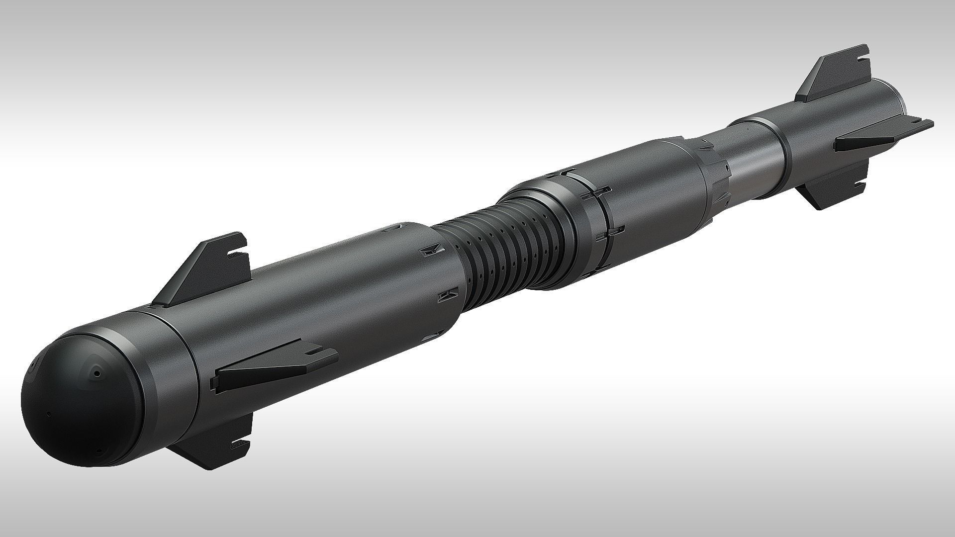 SciFi Missile 3D model_1