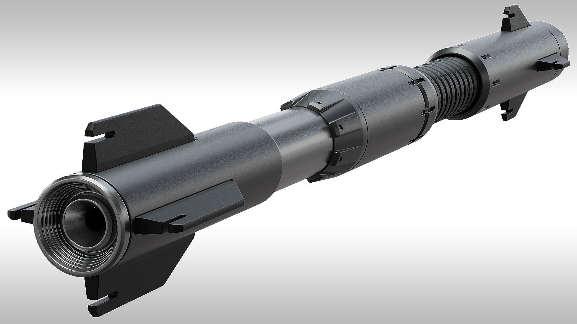 SciFi Missile 3D model_5