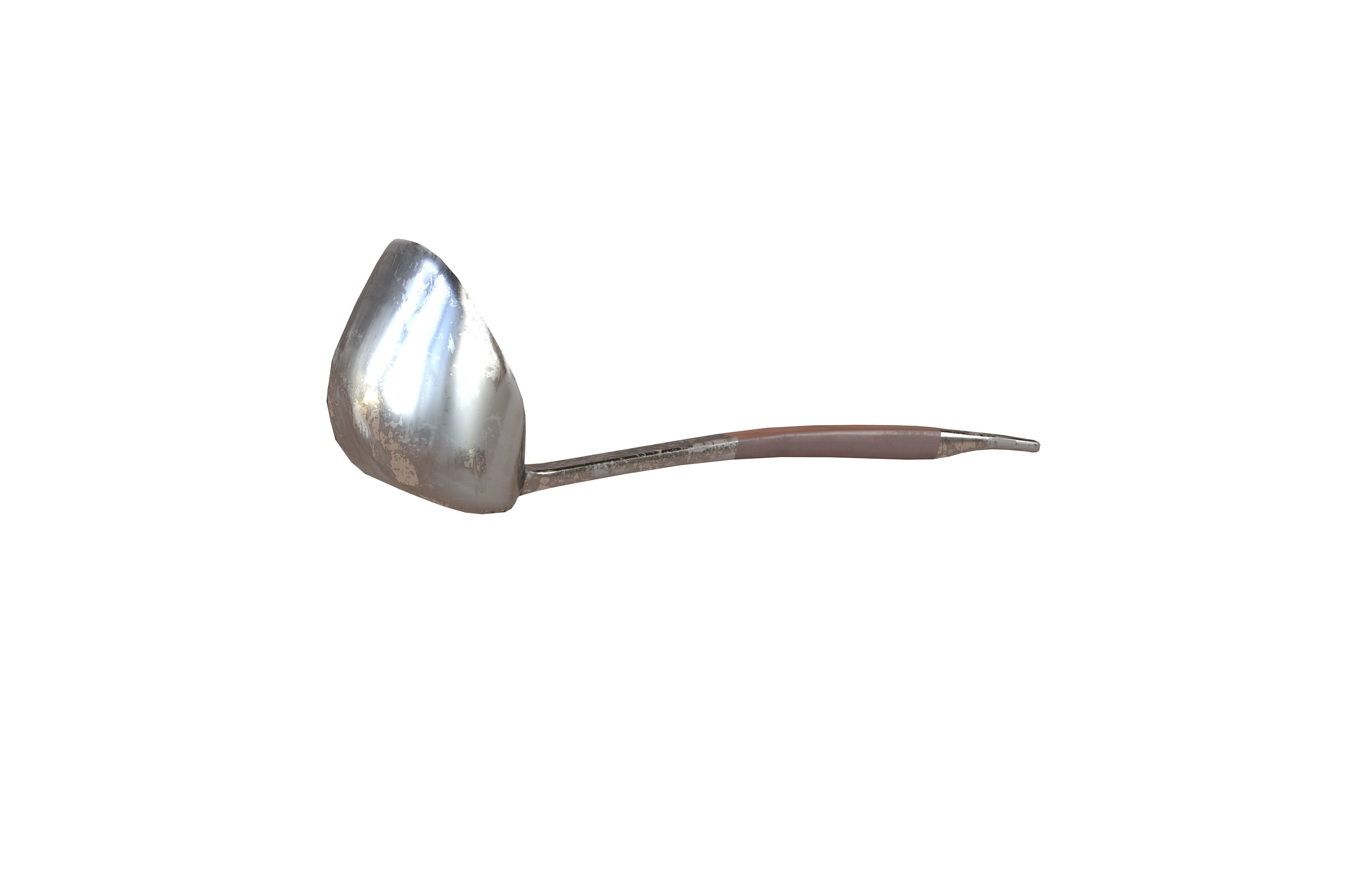 Soup Ladle v1 004 Low-poly 3D model_1