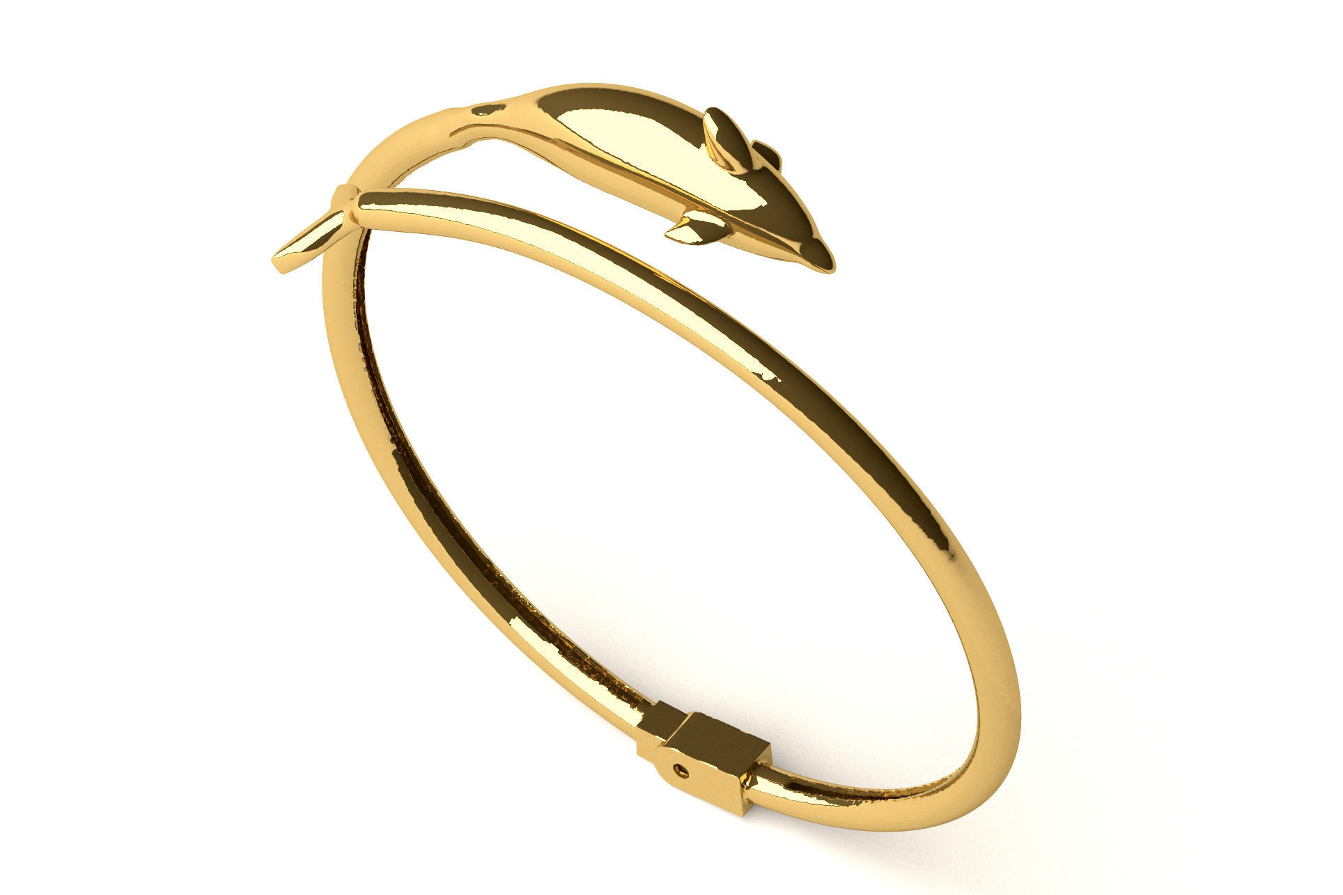 Dolphin Bracelet B 10 3D print model_2