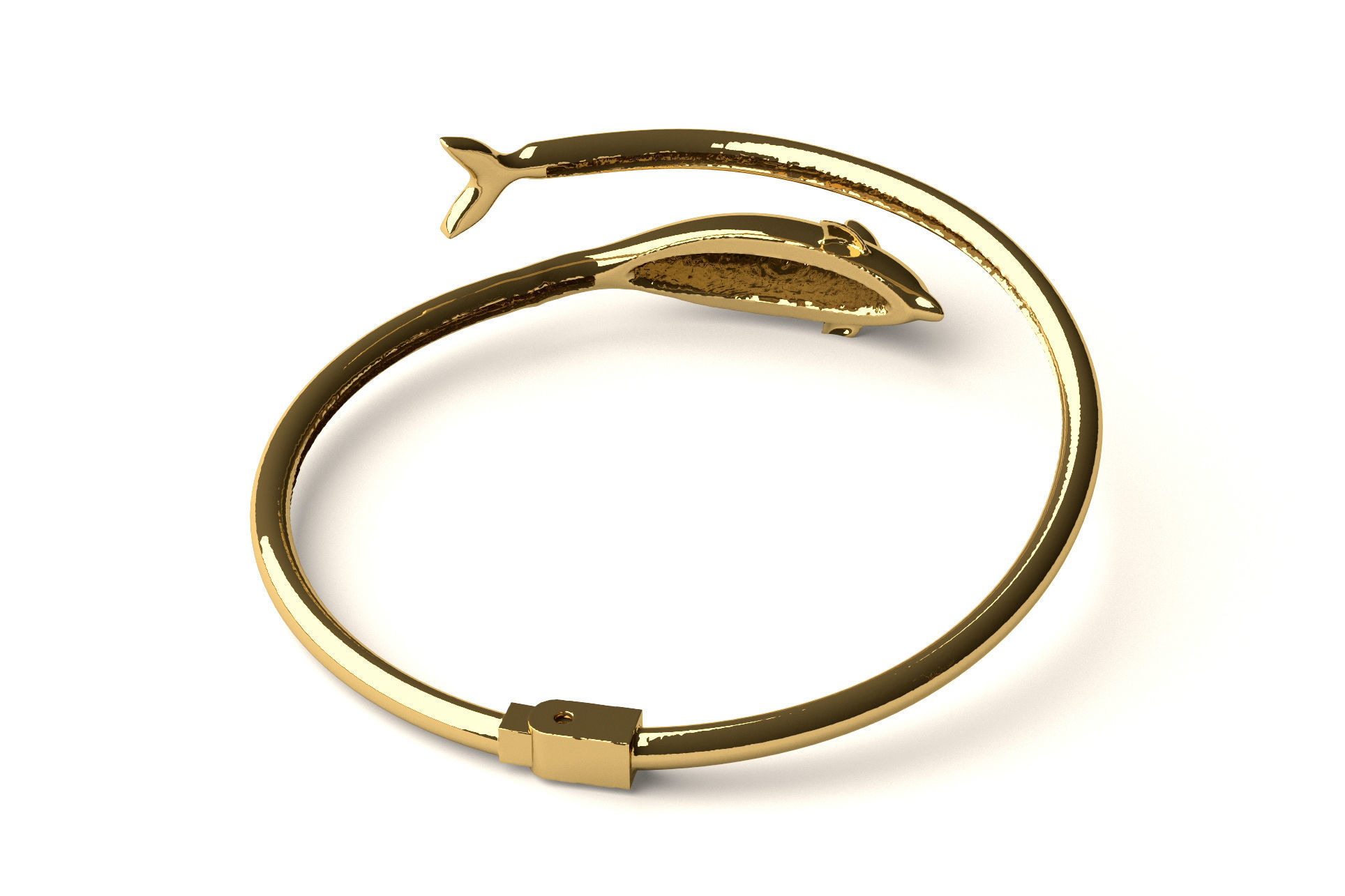 Dolphin Bracelet B 10 3D print model_1