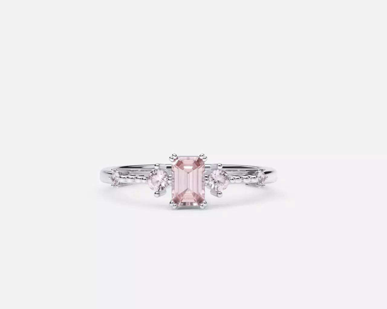 ZDR0175 morganite ring gold 3D print model_0